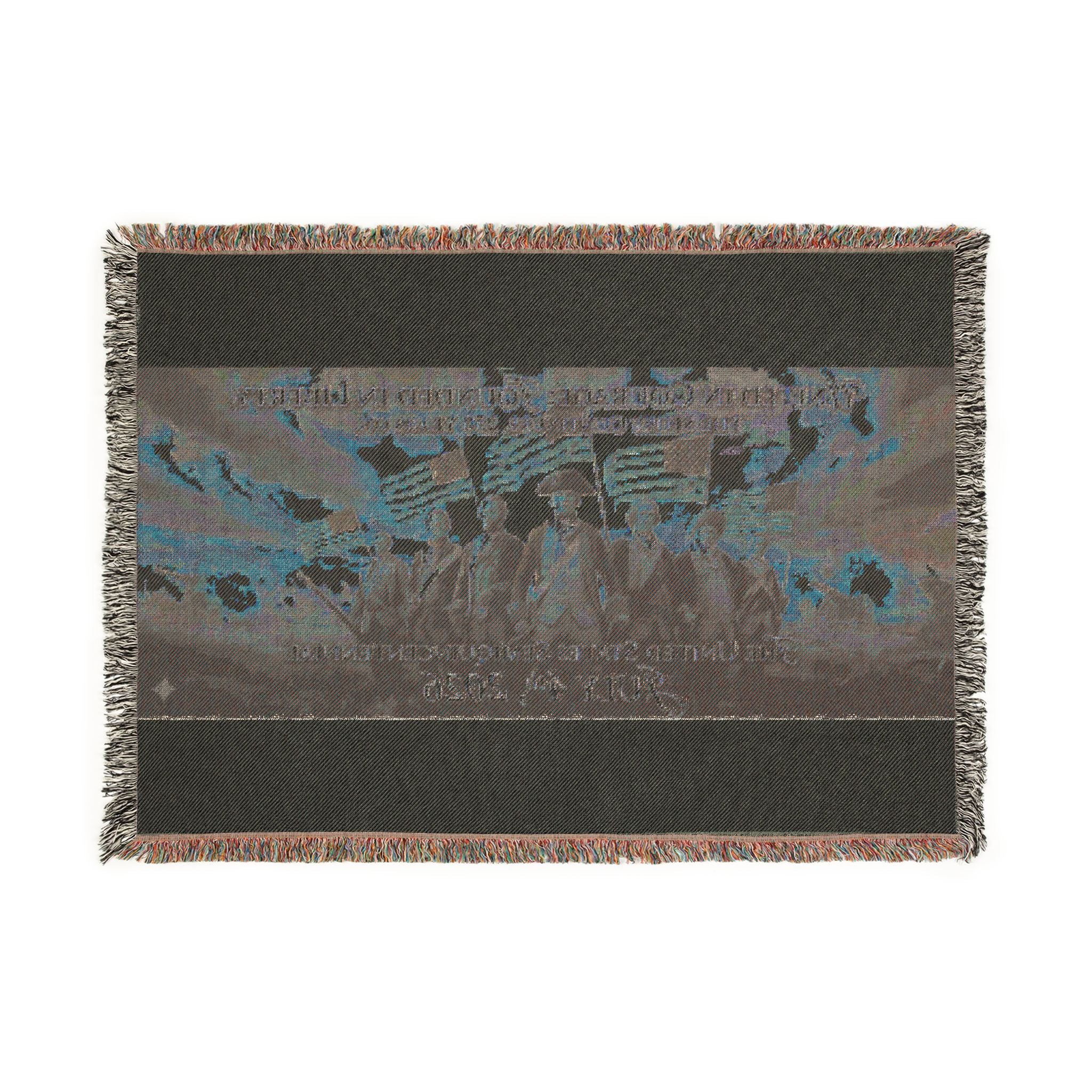 Patriotic Woven Blanket — America's 250th Anniversary | 4th of July