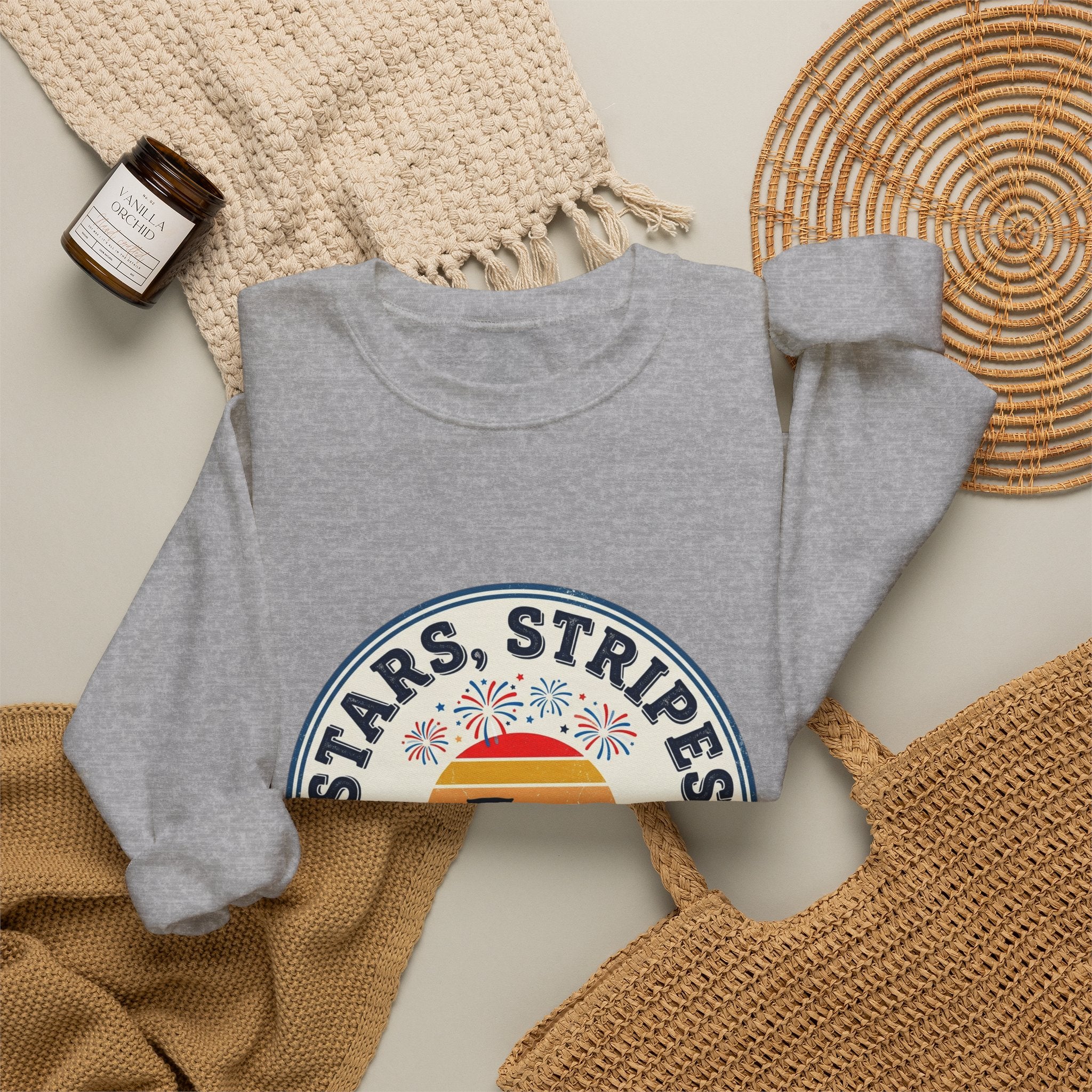 Patriotic 4th of July Crewneck Sweatshirt — 250th Anniversary Design