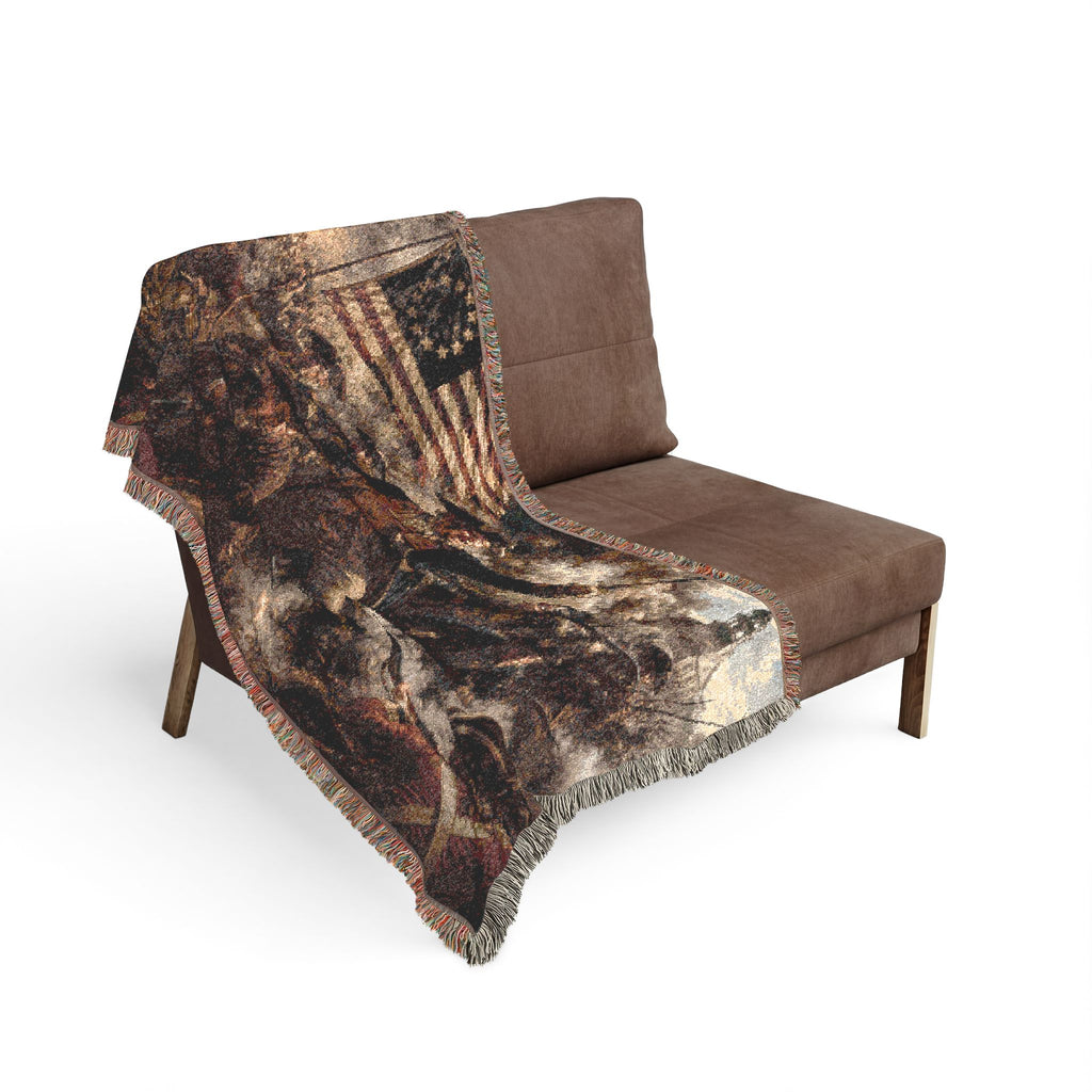 4th of July 250th Commemorative Woven Blanket — American Heritage