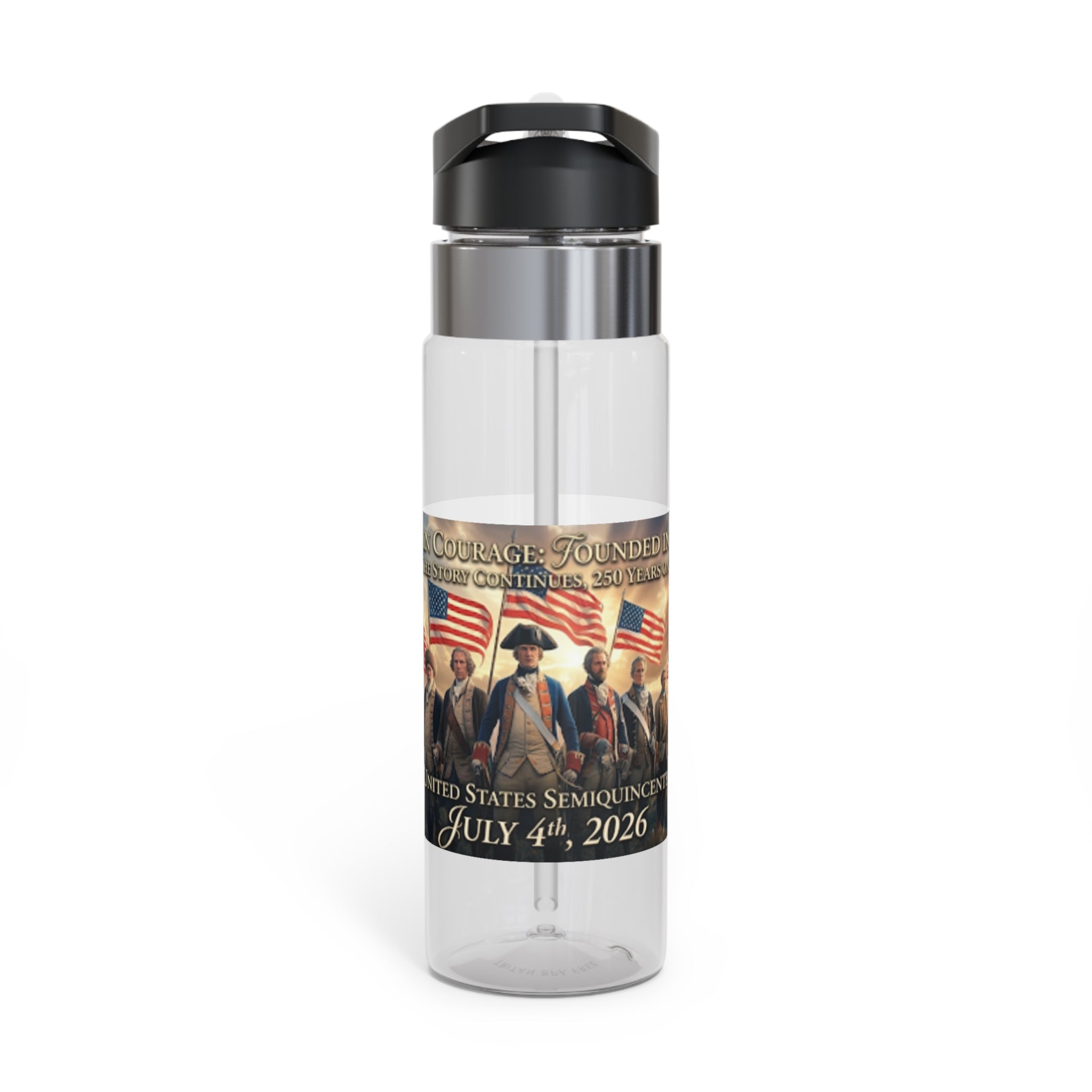 Patriotic July 4th Tritan Sport Bottle — 'United States Semiquincentennial' Design