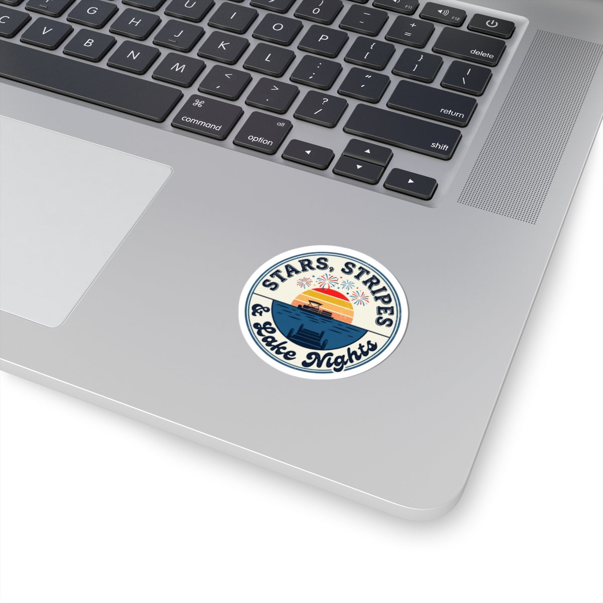 Stars, Stripes & Lake Nights Kiss-Cut Stickers | vintage Americana, coastal summer