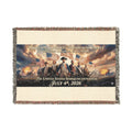 Patriotic Woven Blanket — America's 250th Anniversary | 4th of July