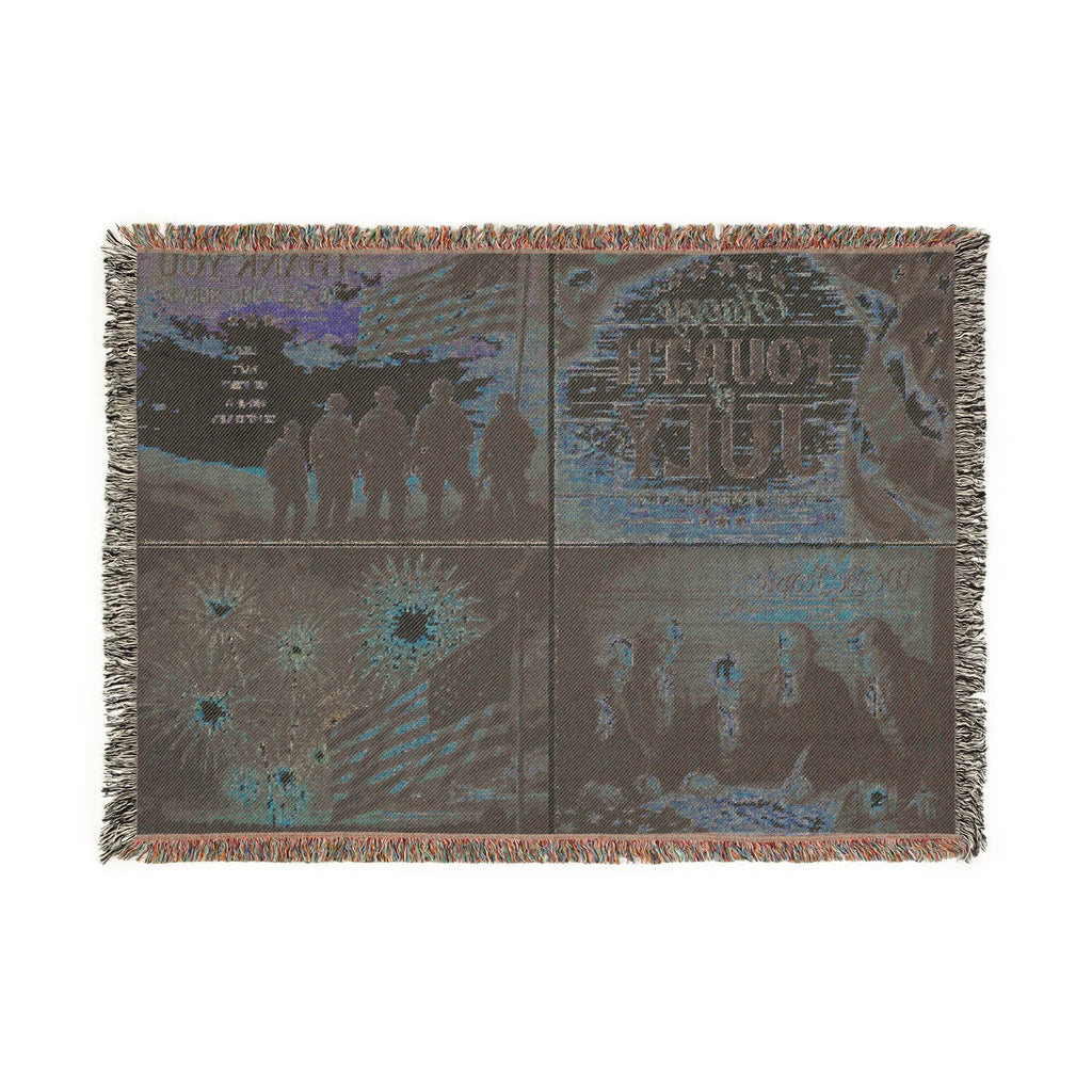4th of July 250th Commemorative Woven Blanket — Stars & Stripes